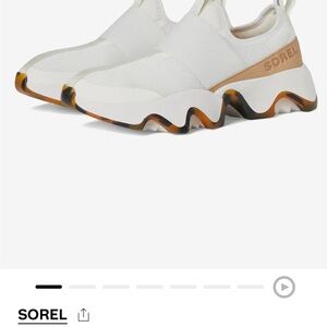 Sorel Cream and Tan Slip-On Sneakers